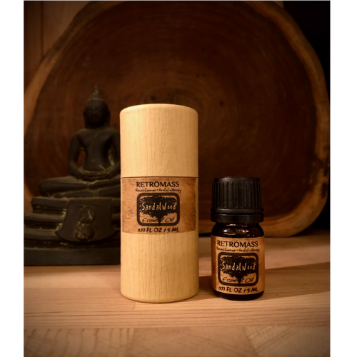 Indian Sandalwood Essential Oil -   Certified Organic by Retromass (0.17f.oz /5ml)