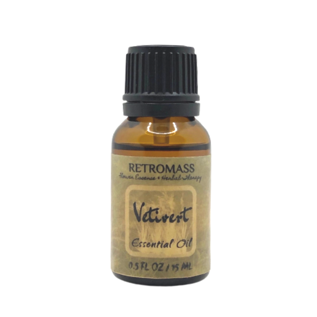 Vetiver Essential Oil Certified Organic by Retromass.