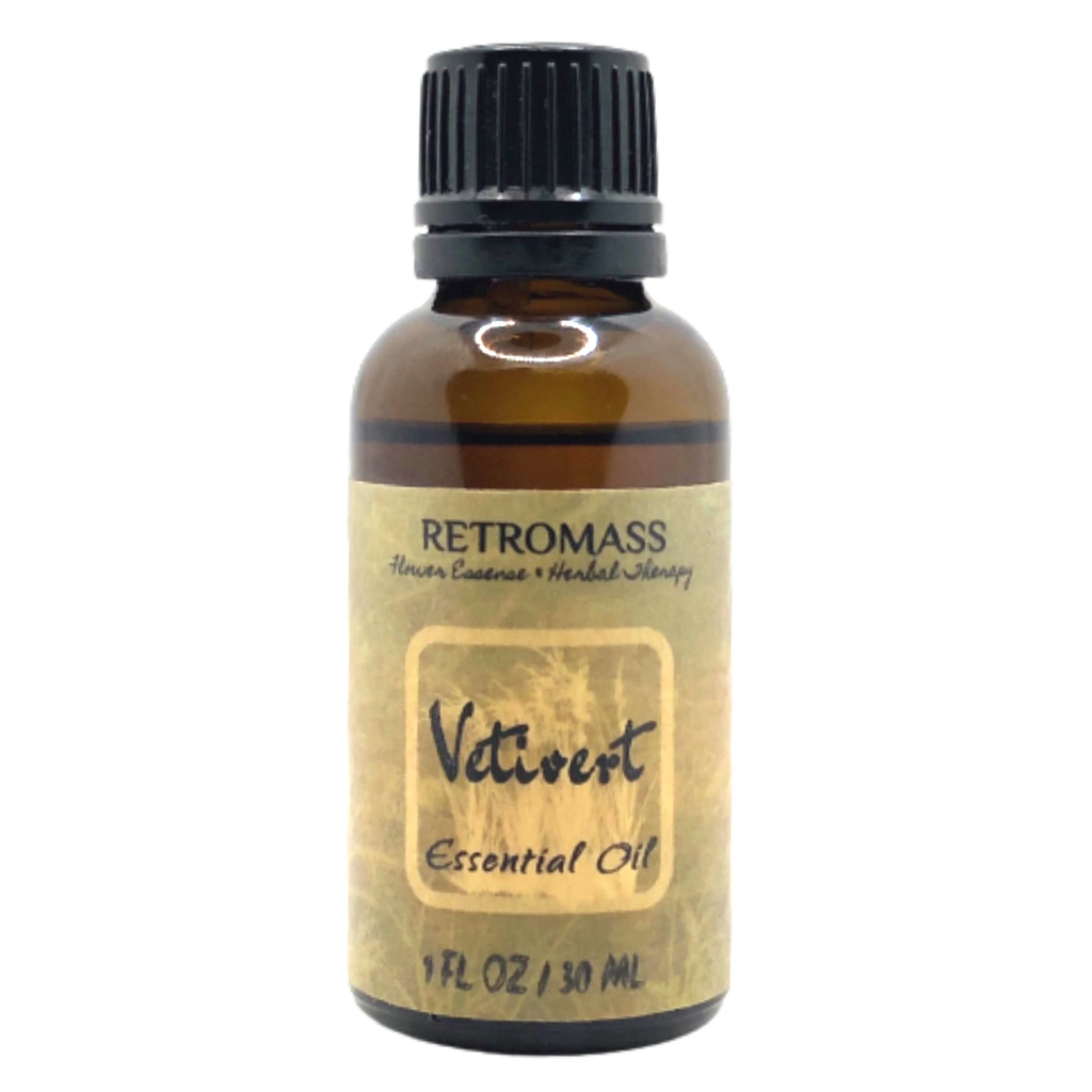 Vetiver Essential Oil Certified Organic by Retromass.